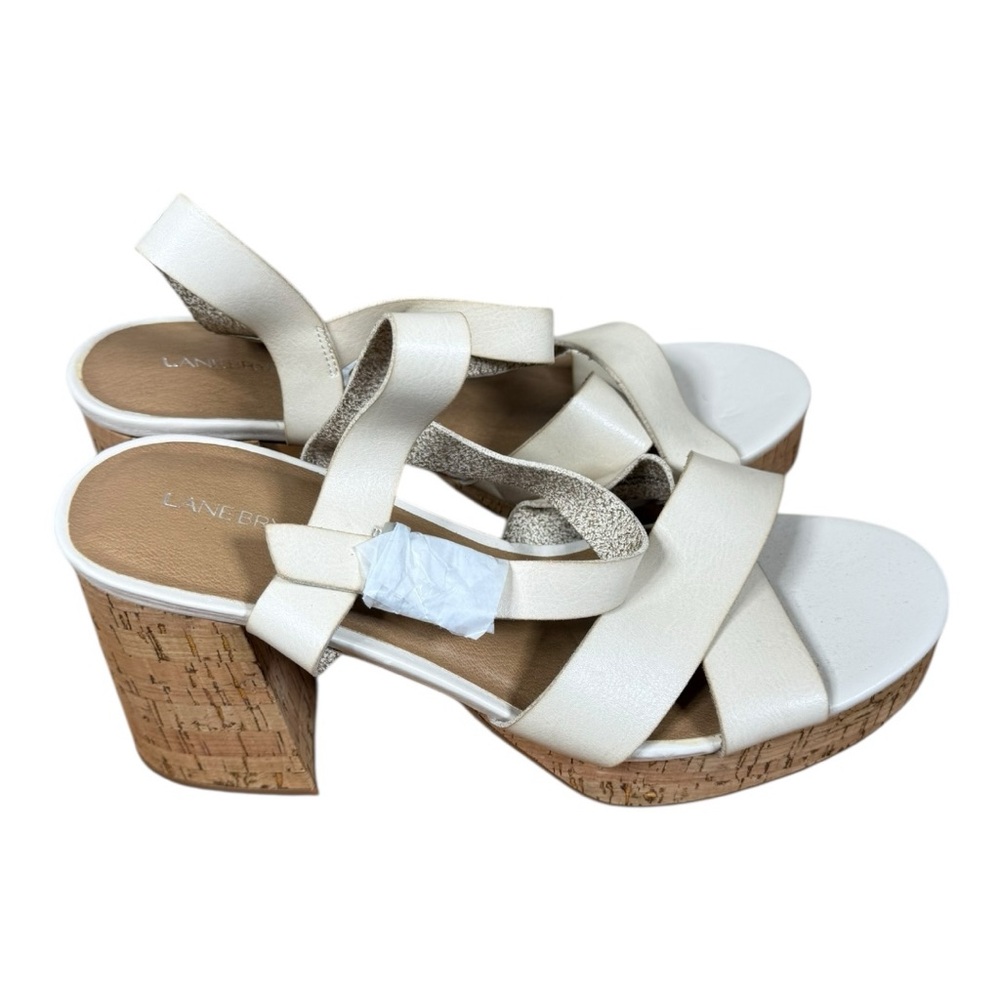 Lane Bryant Women's Cream Wedge Sandals